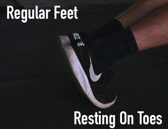 Regular Foot Position for Pushups