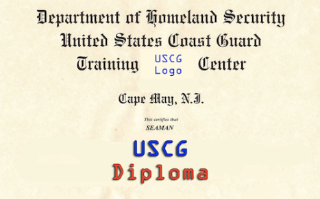 USCG Graduation Diploma